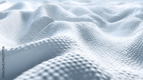 Abstract close-up view of a textured fabric.