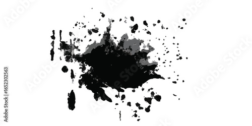ink blots and splats. detailed ink splats Hyperrealistic Highly Detailed Isolated On Transparent Background	
