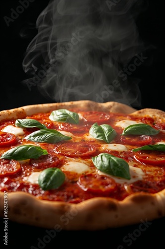 pizza with salami