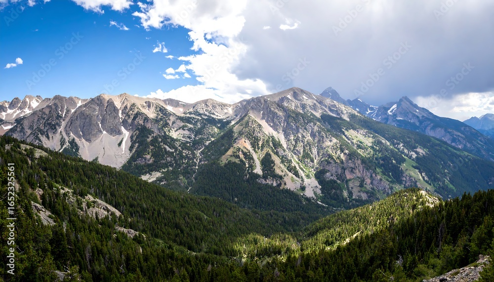 Obraz premium Mountain range panorama