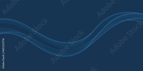 Wave Vector Illustration – Modern Fluid Design