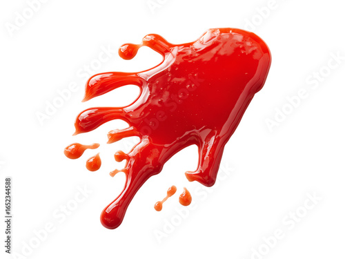 Red ketchup splash isolated on black background, Isolated On White Background, Png Transparent