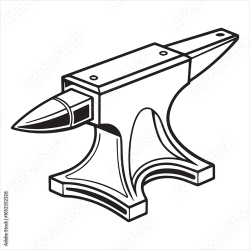 antique anvil vector art