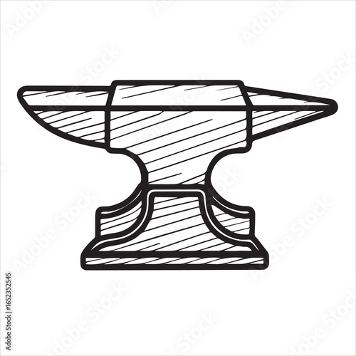 antique anvil vector art
