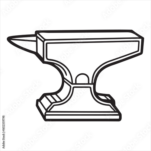 antique anvil vector art