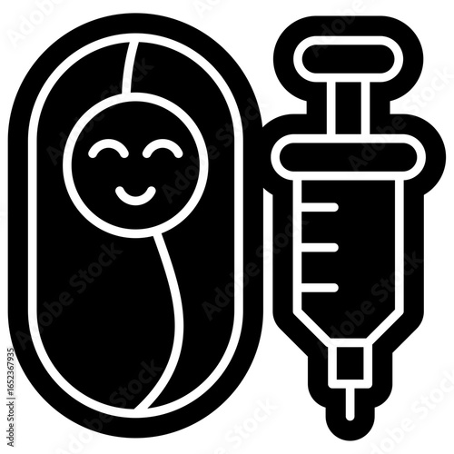 Baby Health Injection Icon