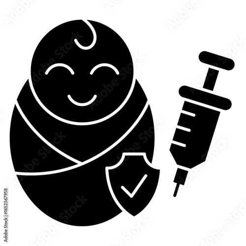 Baby Care Vaccine Icon