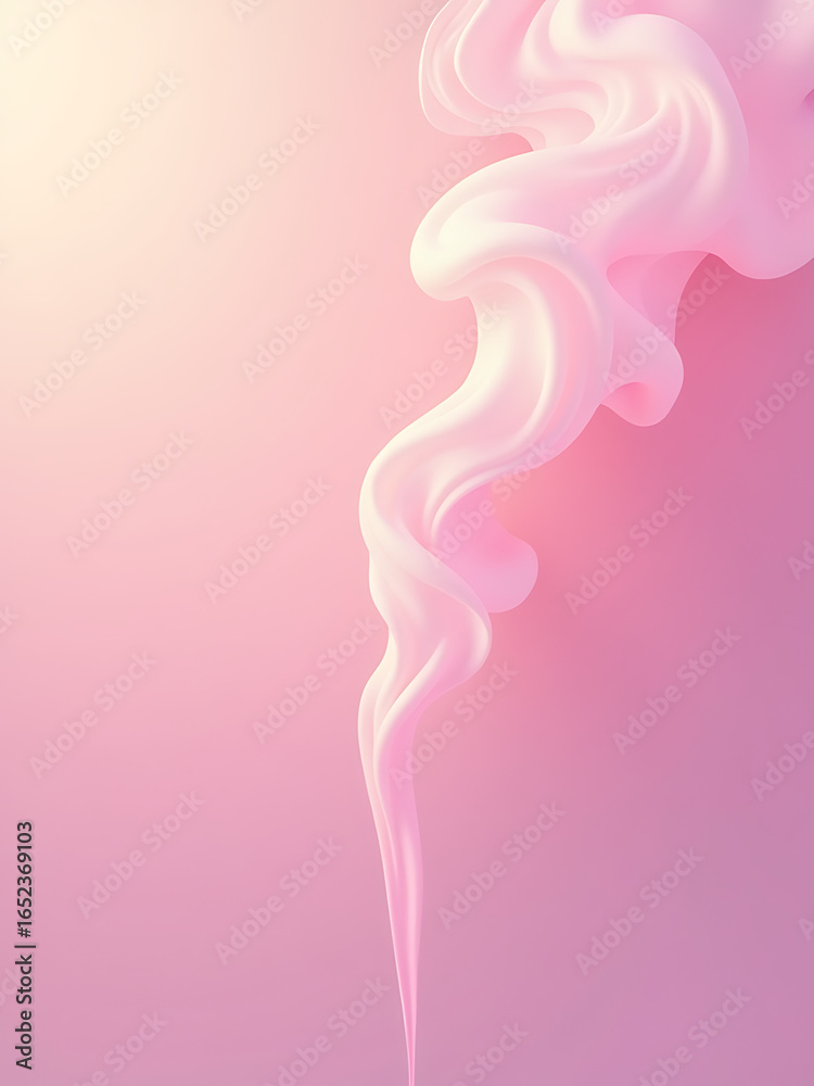 wispy cloud pastel smoke billows across soft pink gradient background illuminated warm diffused light serene wispy cloud pastel smoke billows across soft pink gradient background illuminated warm diffused light serene