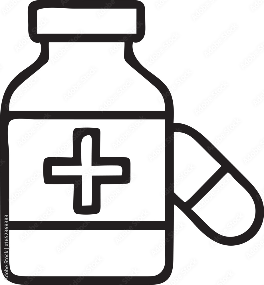 Obraz premium pill bottle