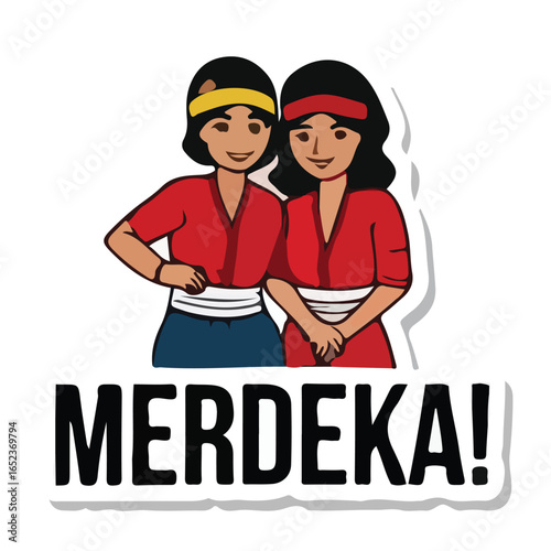 Modern Indonesia Independence Day Illustration