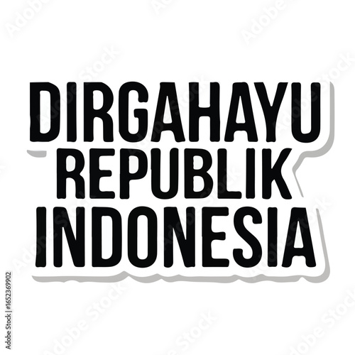 Modern Indonesia Independence Day Illustration