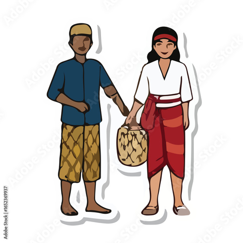 Modern Indonesia Independence Day Illustration