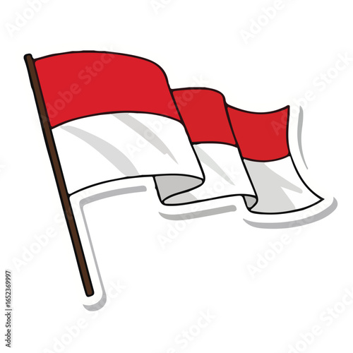Modern Indonesia Independence Day Illustration