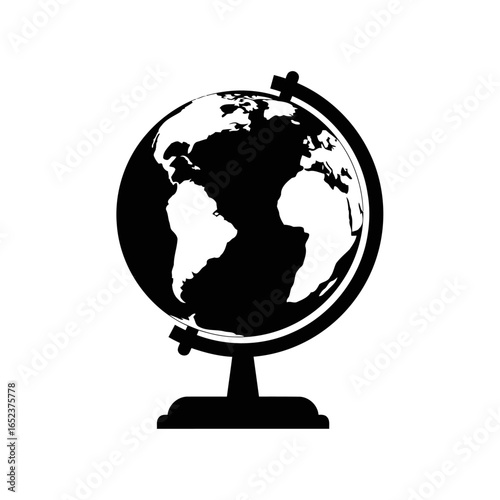 global icon simple transparent world globe for design projects