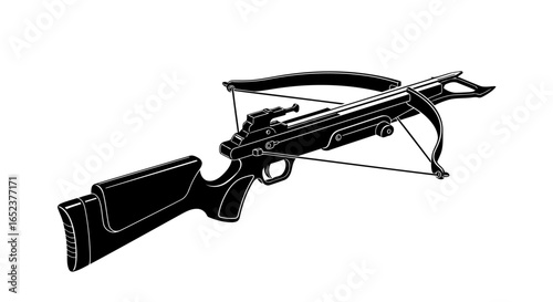 powerful crossbow illustration transparent background for design projects