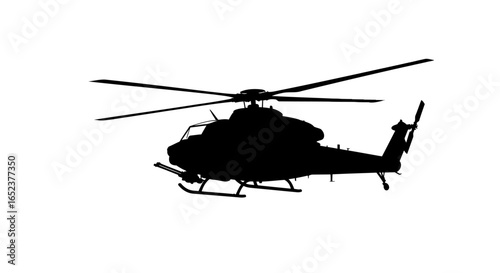 powerful helicopter silhouette transparent background for design projects