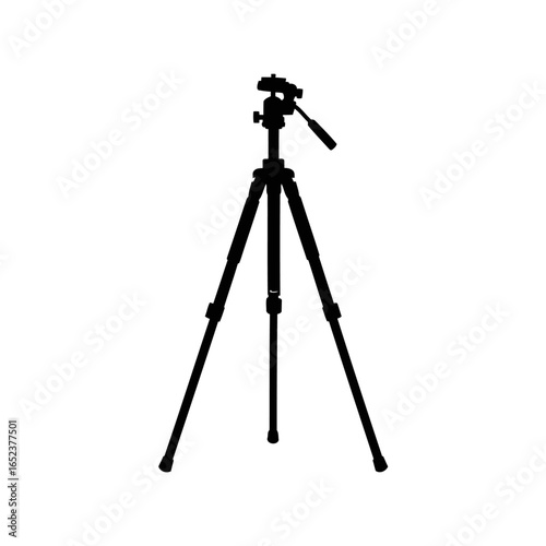 professional camera tripod transparent background vector illustration