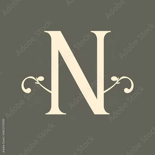 AN initial letters, monogram logo