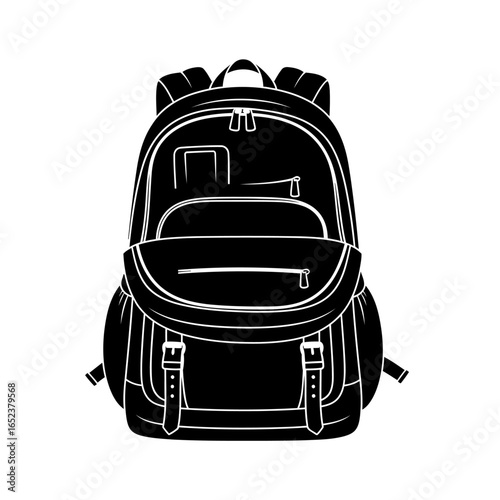 stylish backpack vector transparent background for design projects