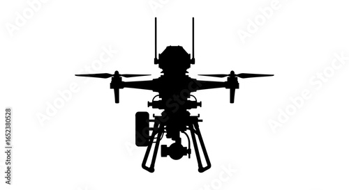 transparent background drone silhouette professional aerial photography vector