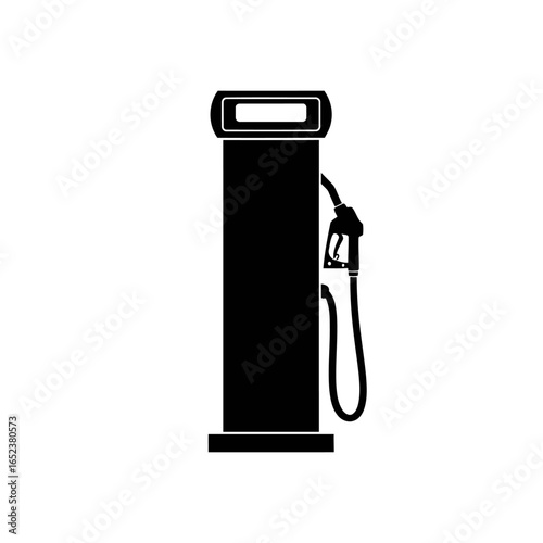 transparent background gas pump icon simple vector fuel station illustration