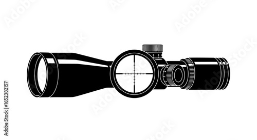 transparent background rifle scope vector illustration for precise targeting designs