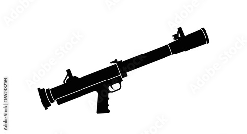 transparent background rpg vector illustration isolated military weapon silhouette
