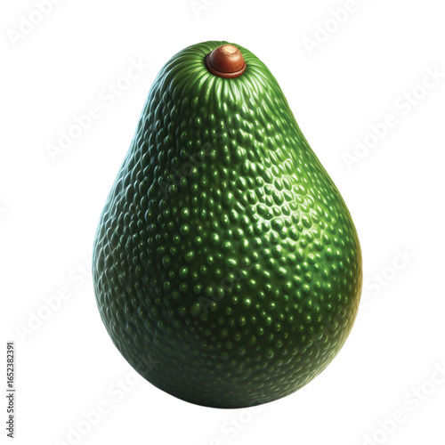 a realistic avocado vector