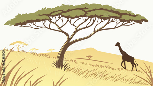 giraffe in the woods