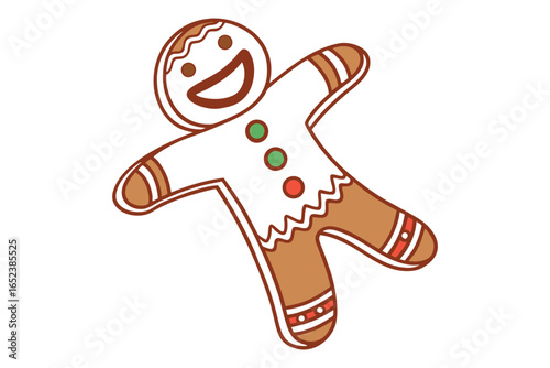 Gingerbread man cookie holiday