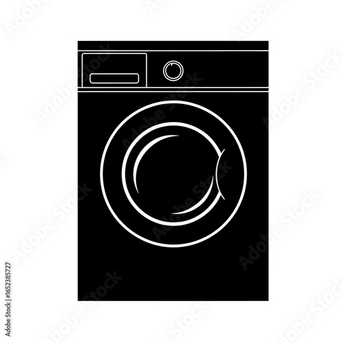transparent washing machine icon perfect for laundry app design and websites