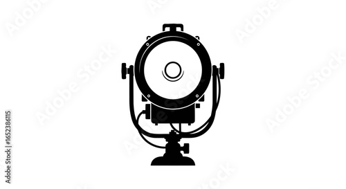 vintage spotlight transparent background vector illustration for design projects