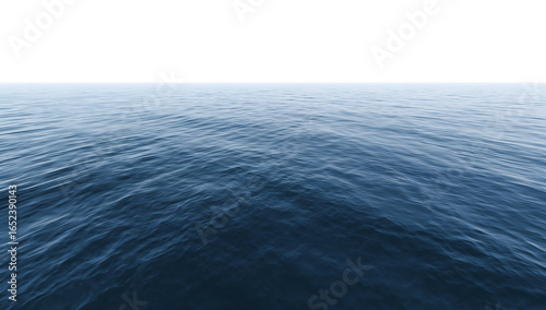 An abstract, serene seascape featuring calm ocean waves under a dark, cloudless sky at night