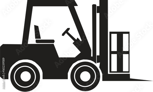 Forklift Vector Image for Logistics and Material Handling Solutions.