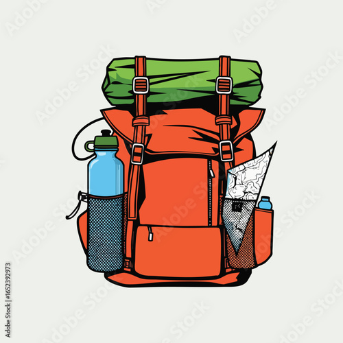 World Tourism Day vector collection in solid colors featuring tourist characters, travel maps, airplane icons, hotels, and cruise ships, perfect for tourism, vacation, and travel agency projects.
