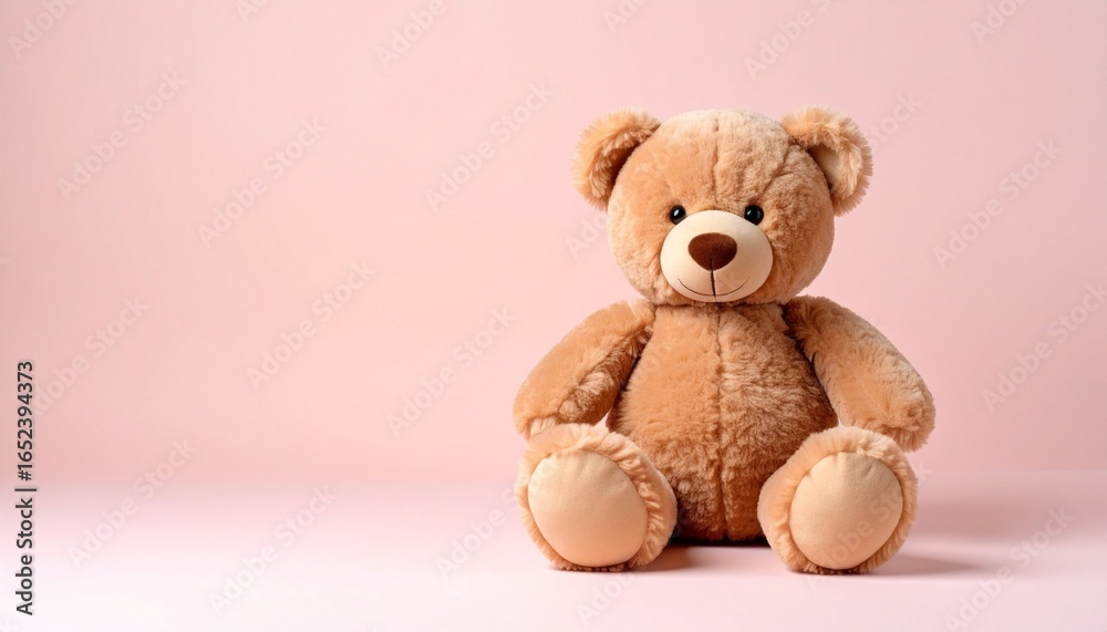 teddy on a pink background teddy on a pink background