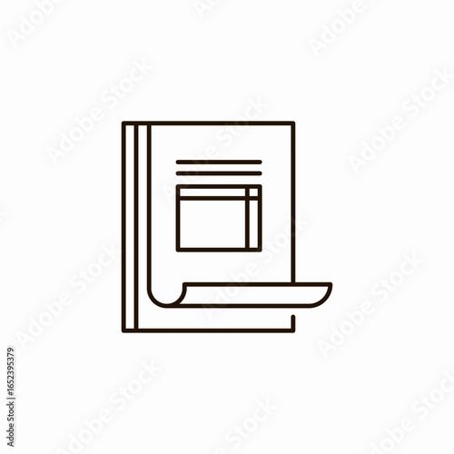 document form report  icon sign vector