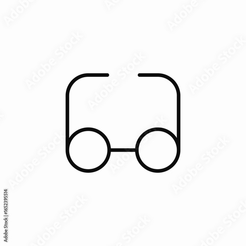 eye glasses optics icon sign vector