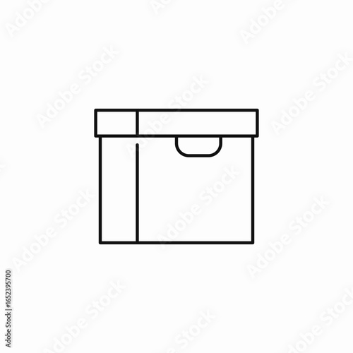 file storage box icon sign vector
