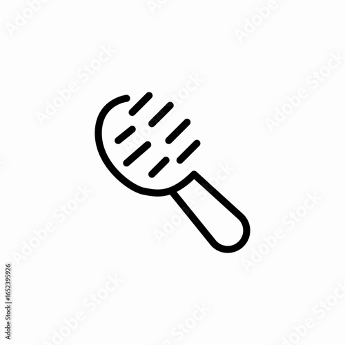 hair brush stylist icon sign vector