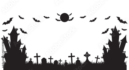 halloween border frame vector