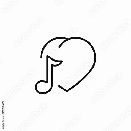 heart with note love icon sign vector