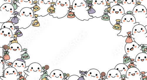 halloween border frame vector