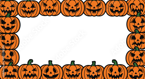 halloween border frame vector