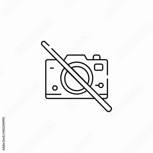 no camera allowed icon sign vector