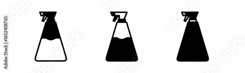 Spray bottle icon on white background. Vector logo spray bottle illustration.
