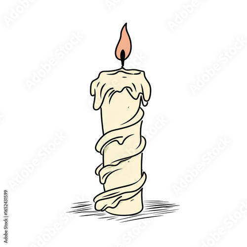 birthday cake with candles