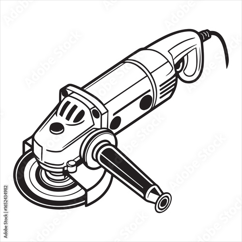 angle grinder power tool vector
