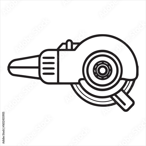 angle grinder power tool vector