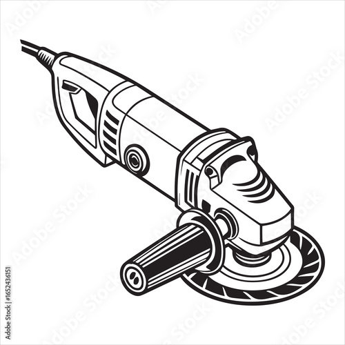 angle grinder power tool vector